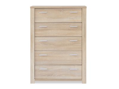 Sagano Tallboy 5 Drawer - Oak