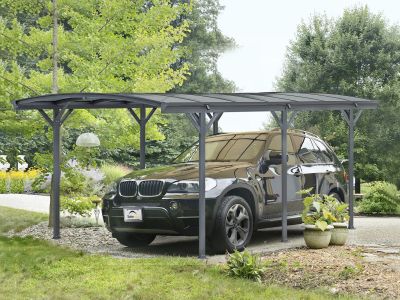 TOUGHOUT Patio Carport Canopy Curved Roof 5.06M x 3M
