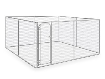 Bingo Dog Kennel and Run 4 x 4 x 1.83m