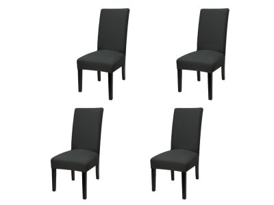 Dining Chair Cover - Set of 4 - Black