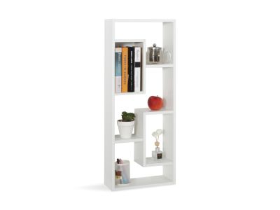 Nyasa Bookshelf Display Shelf Bookcase Stand Rack - White