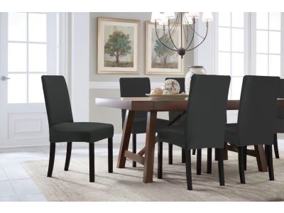 Dining Chair Cover - Set of 4 - Black