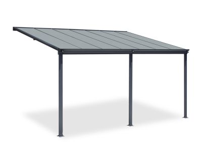 Toughout Patio Canopy Roof 4.4m x 3m - Charcoal Grey