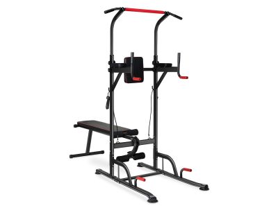 Power Tower Pull Up Station With Dumbbell Bench