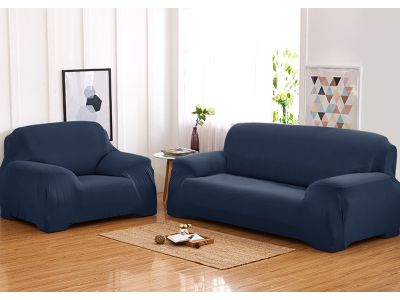3 Seater Sofa Cover Couch Cover 190-230cm - NAVY