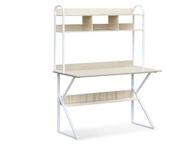 Ramsey 120cm Computer Desk with Bookshelf - Maple