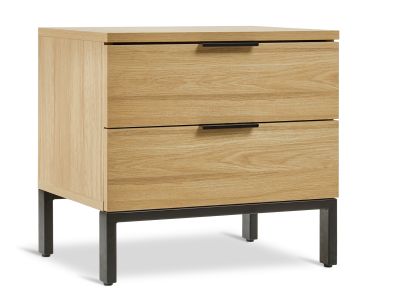 Ocala Wooden Bedside Table - Oak