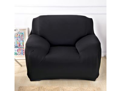 Single Seater Sofa Couch Cover 90-140cm - BLACK