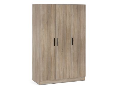 BRAM 3 Door Wardrobe Cabinet - MAPLE