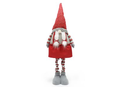 Christmas Decoration Extendable Shy Santa Red to 125cm