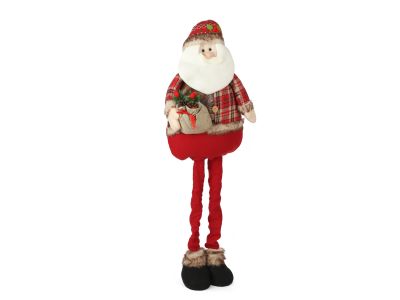 Christmas Decoration Extendable Santa with Gift to 140cm