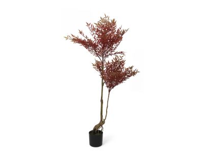 Premium Touch Real Nandina Tree Winered 140cm
