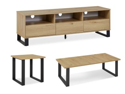Frohna Living Room Furniture Package - Oak
