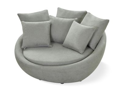 Loveland Round Sofa - Light Grey