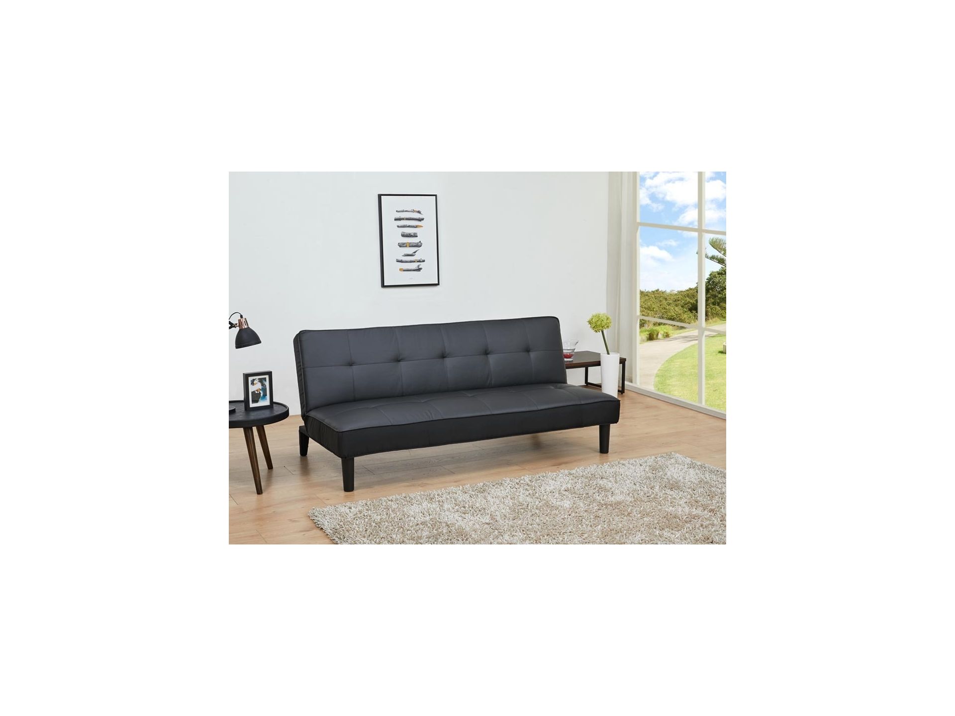 ATLANTA 3-Seater PU Sofabed