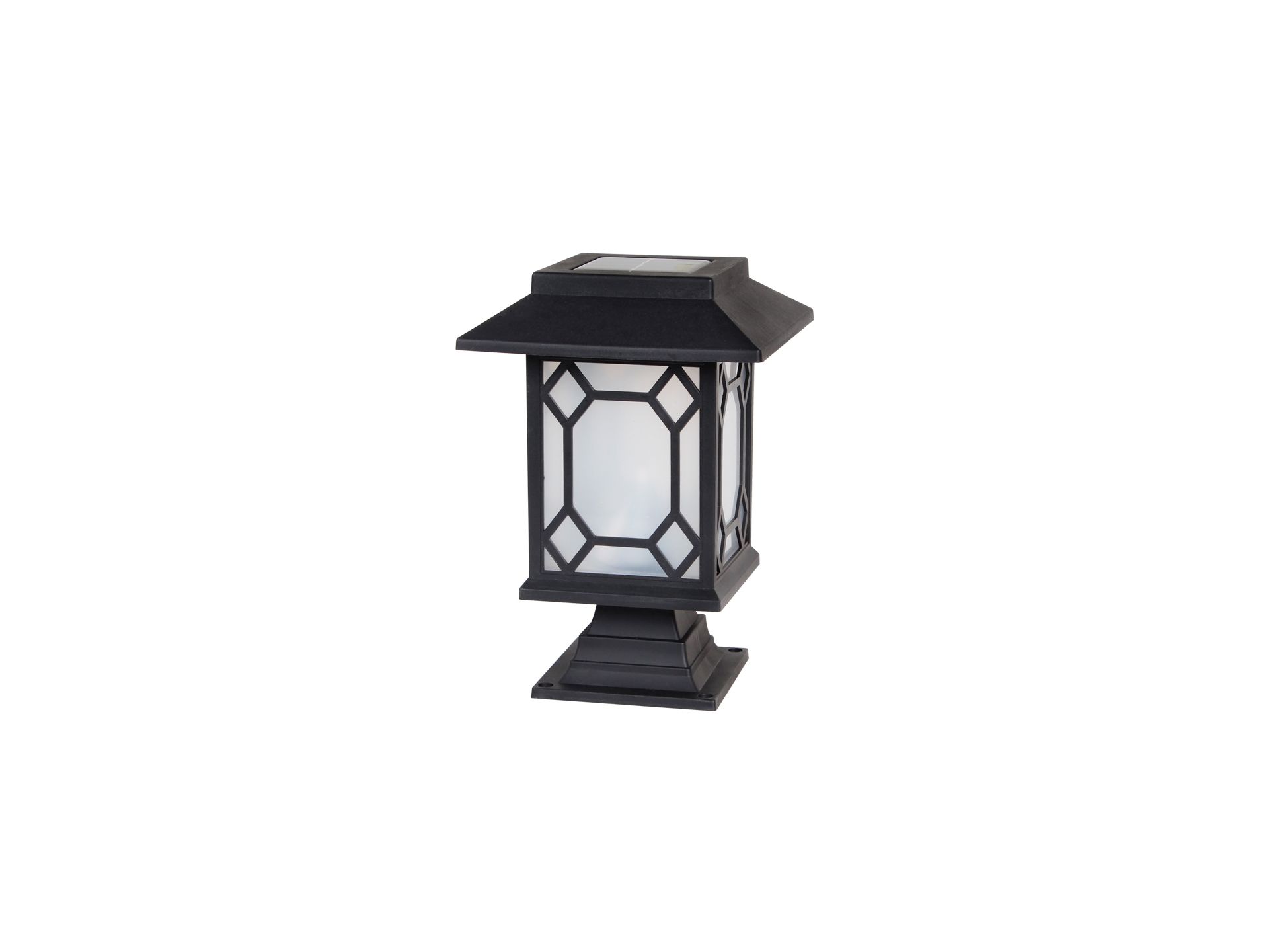 Square Solar LED Fence Light Outdoor Garden Post Cap Lamp