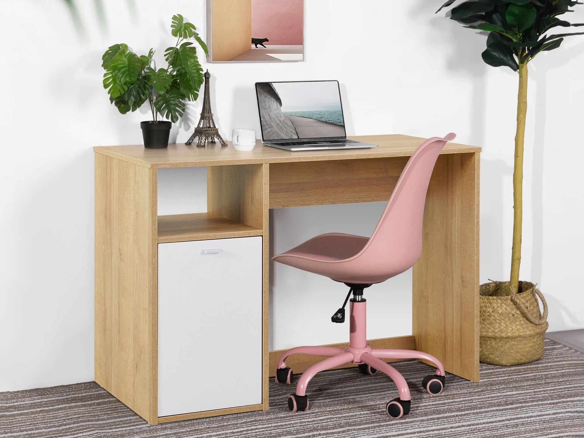 Makalu 100cm Computer Desk - Oak