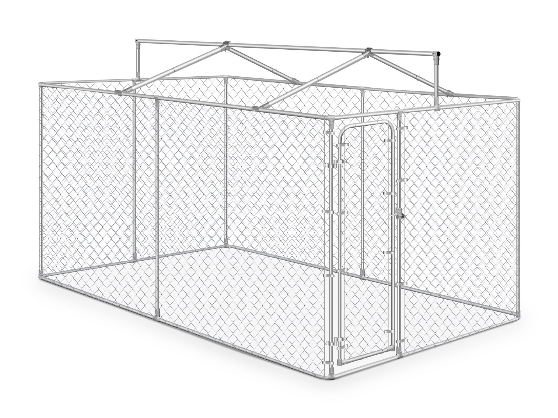 BINGO Dog Kennel and Run 4x2.3x1.83m With Roof