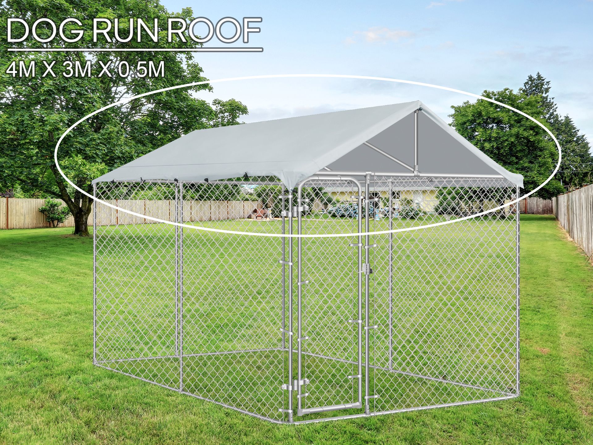 BINGO Dog Kennel 4m x 2.3m Roof