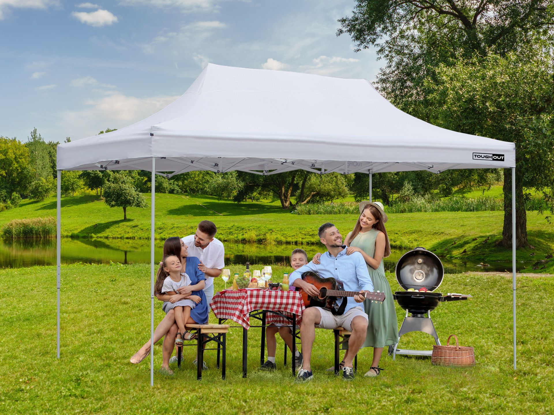 Toughout Breeze Gazebo 3 x 4.5m - White