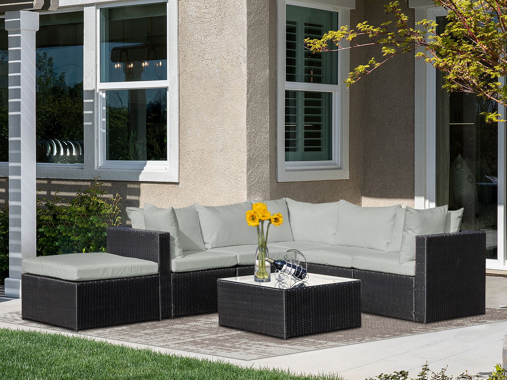 Dark grey new arrivals outdoor sofa