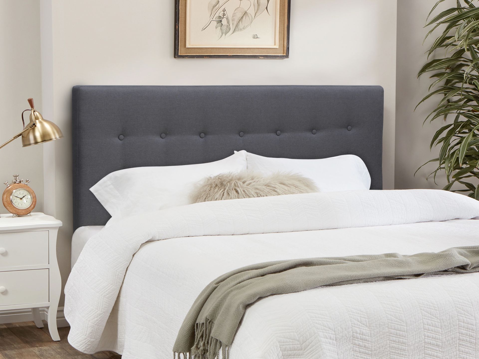 Fabric headboard store king