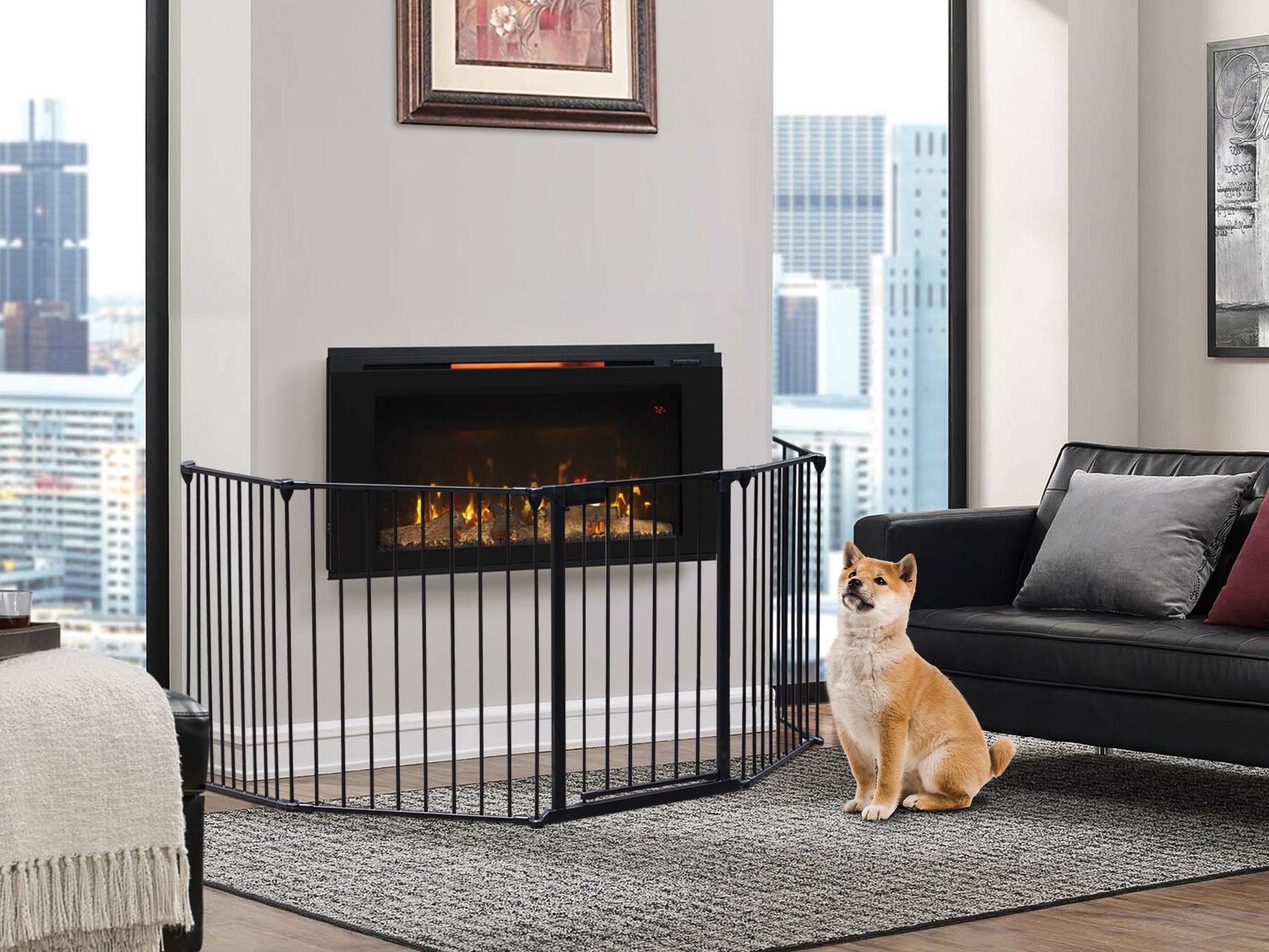 Bingo Safety Fence Play Pen Safety Gate Fire Guard - 5 pcs