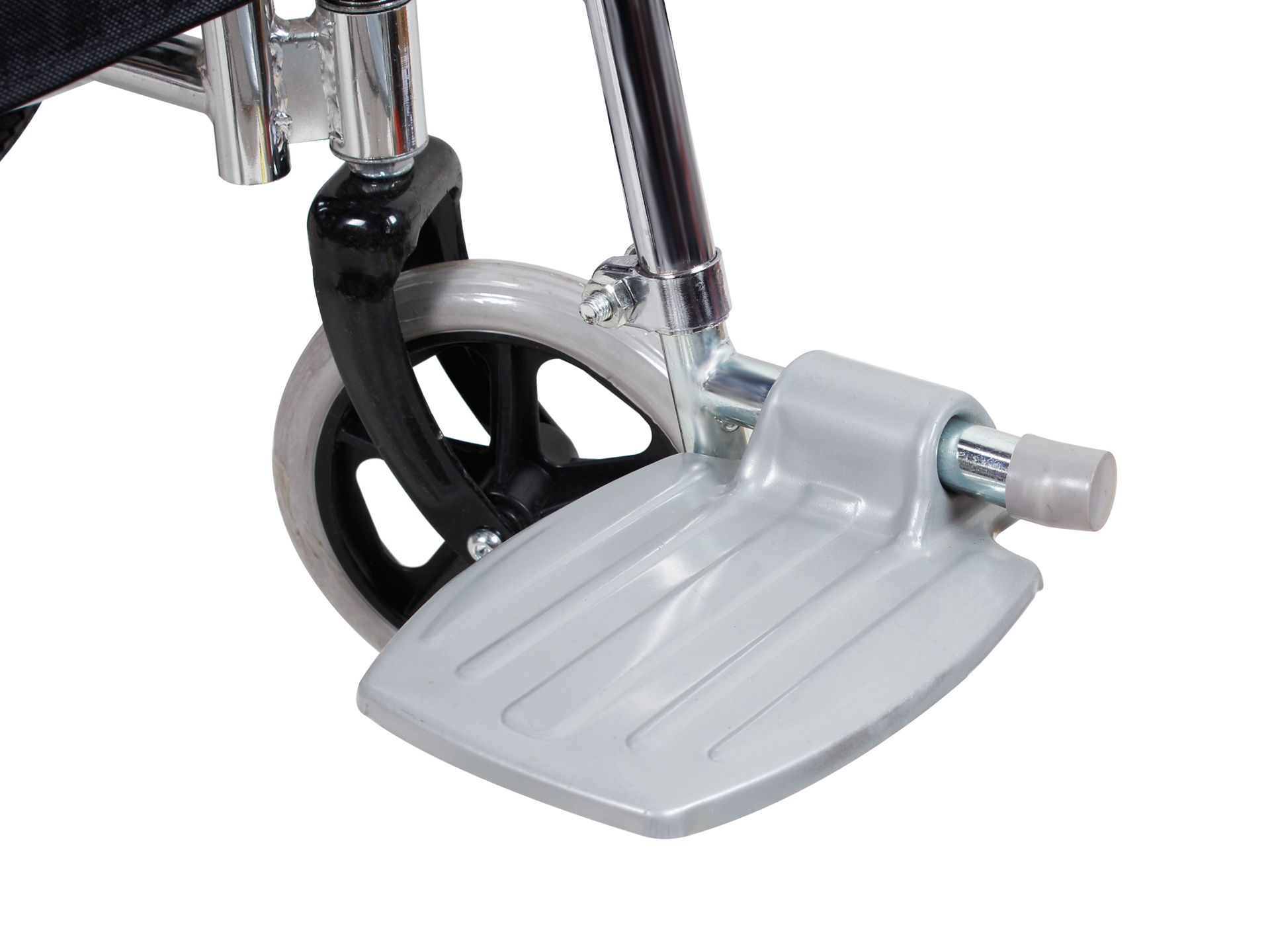 Self-Propelled Wheelchair with Toilet - Black