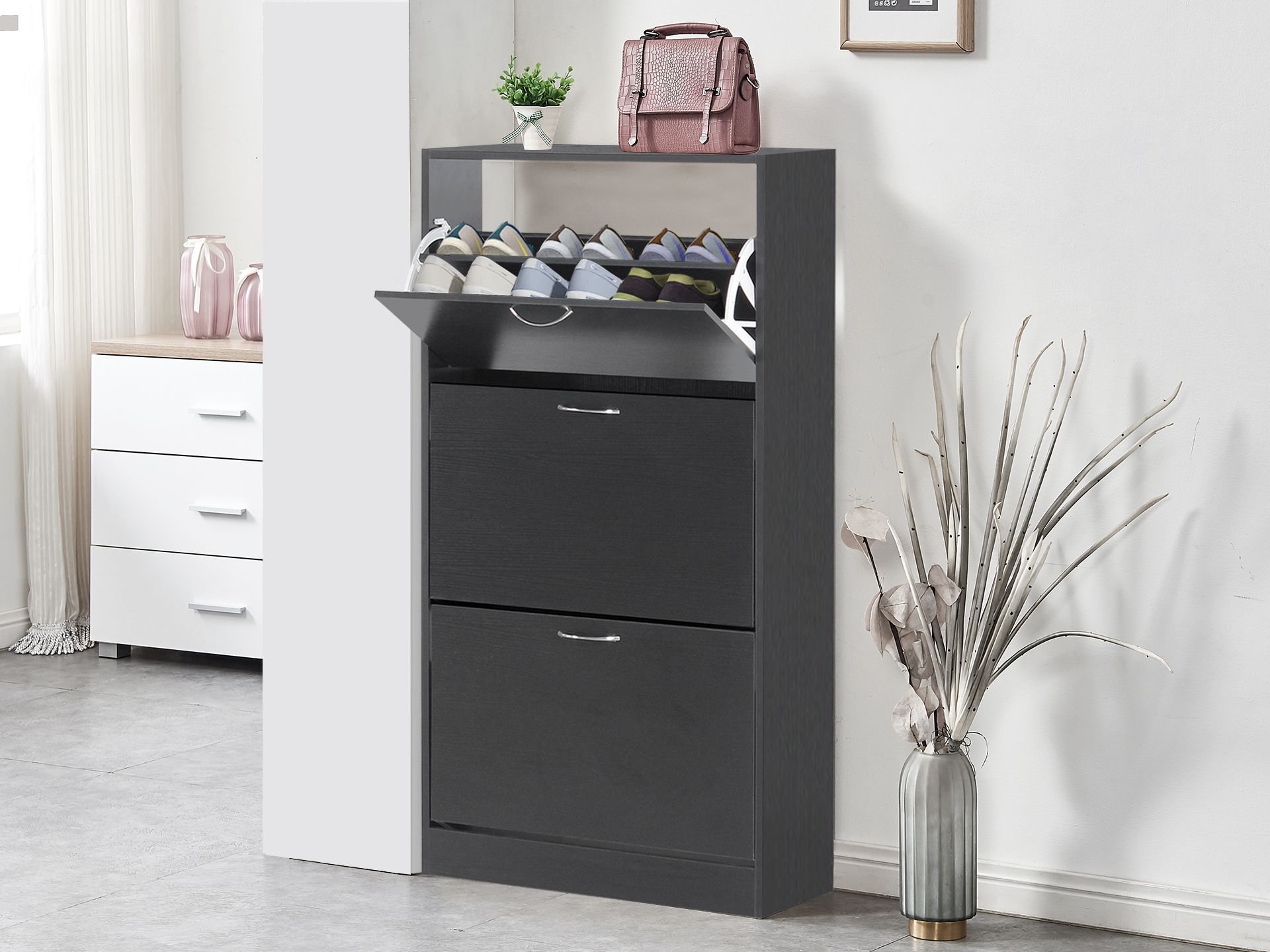 3 drawer shoe on sale cabinet