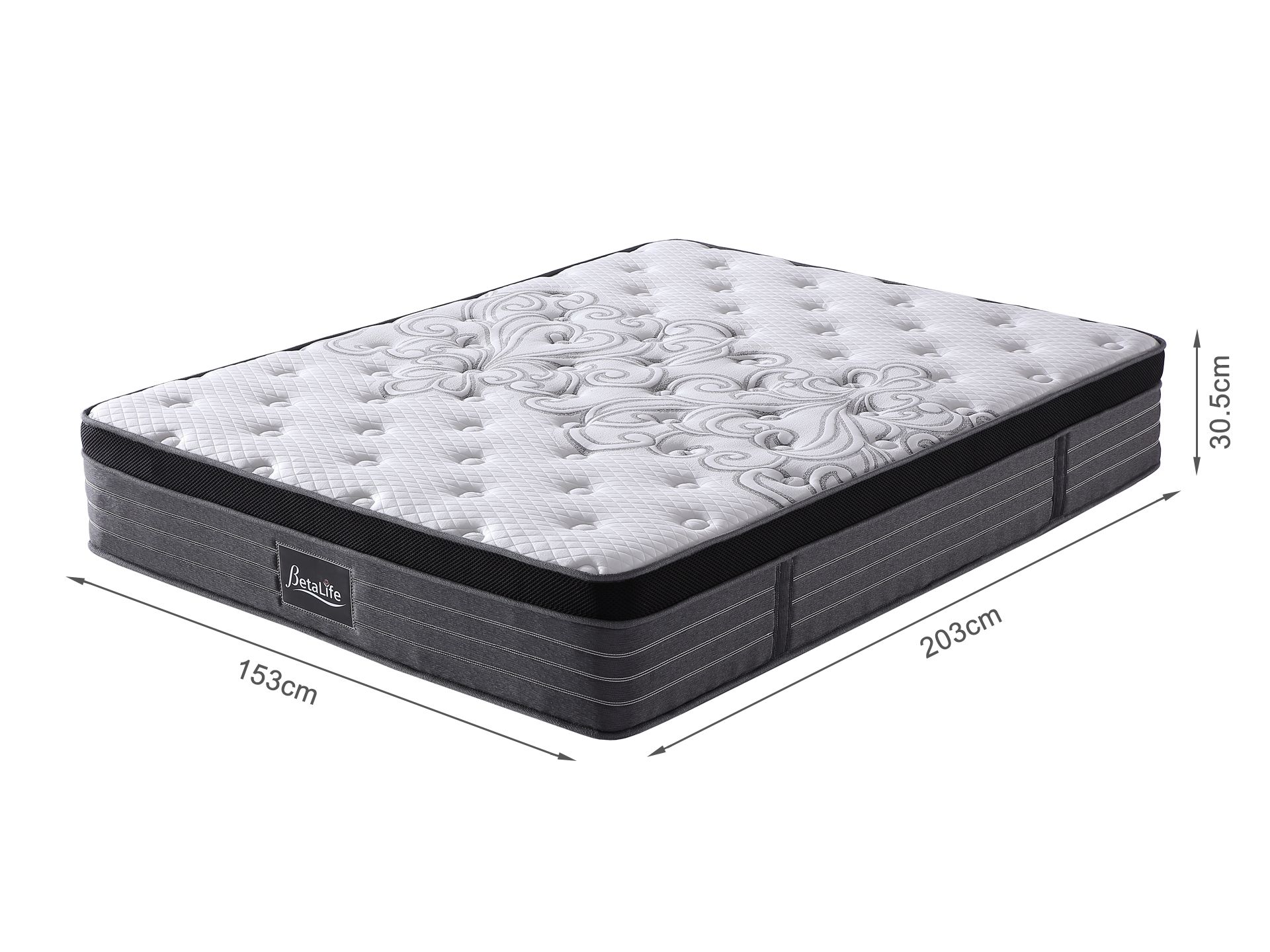 Betalife Premier Back Support Plus Medium Firm Pocket Spring Mattress - Queen