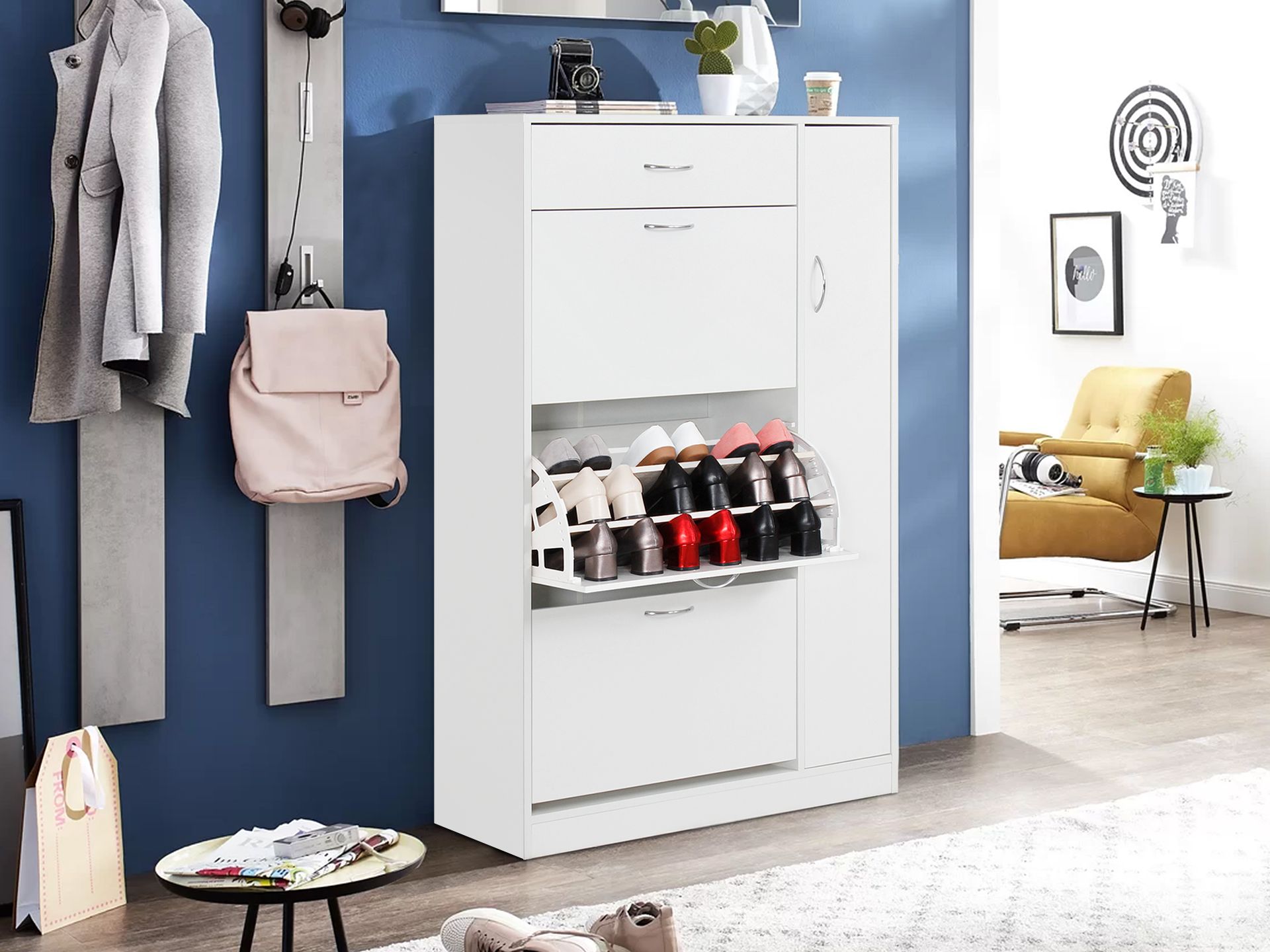 Shoe cabinet discount 4 drawer