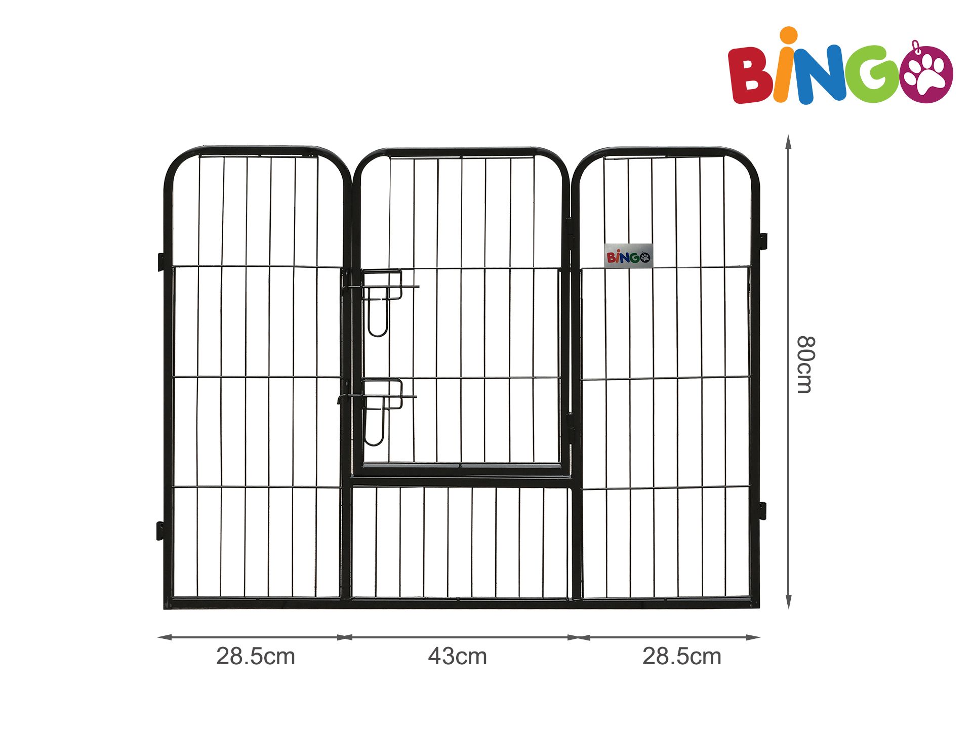 Bingo Dog Pet Play Pen 100 x 80cm - 8 Panel