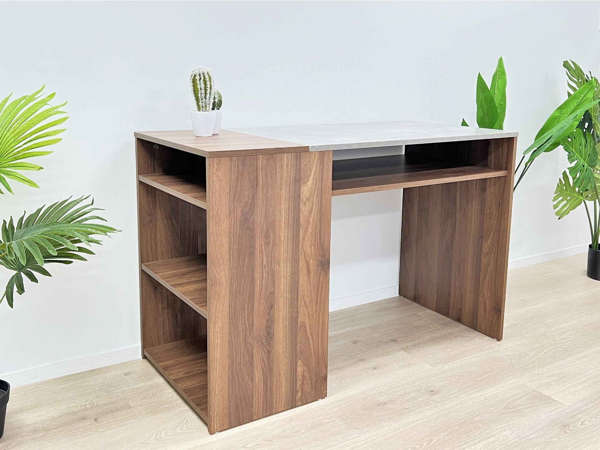 Willie 116cm Computer Desk - Walnut