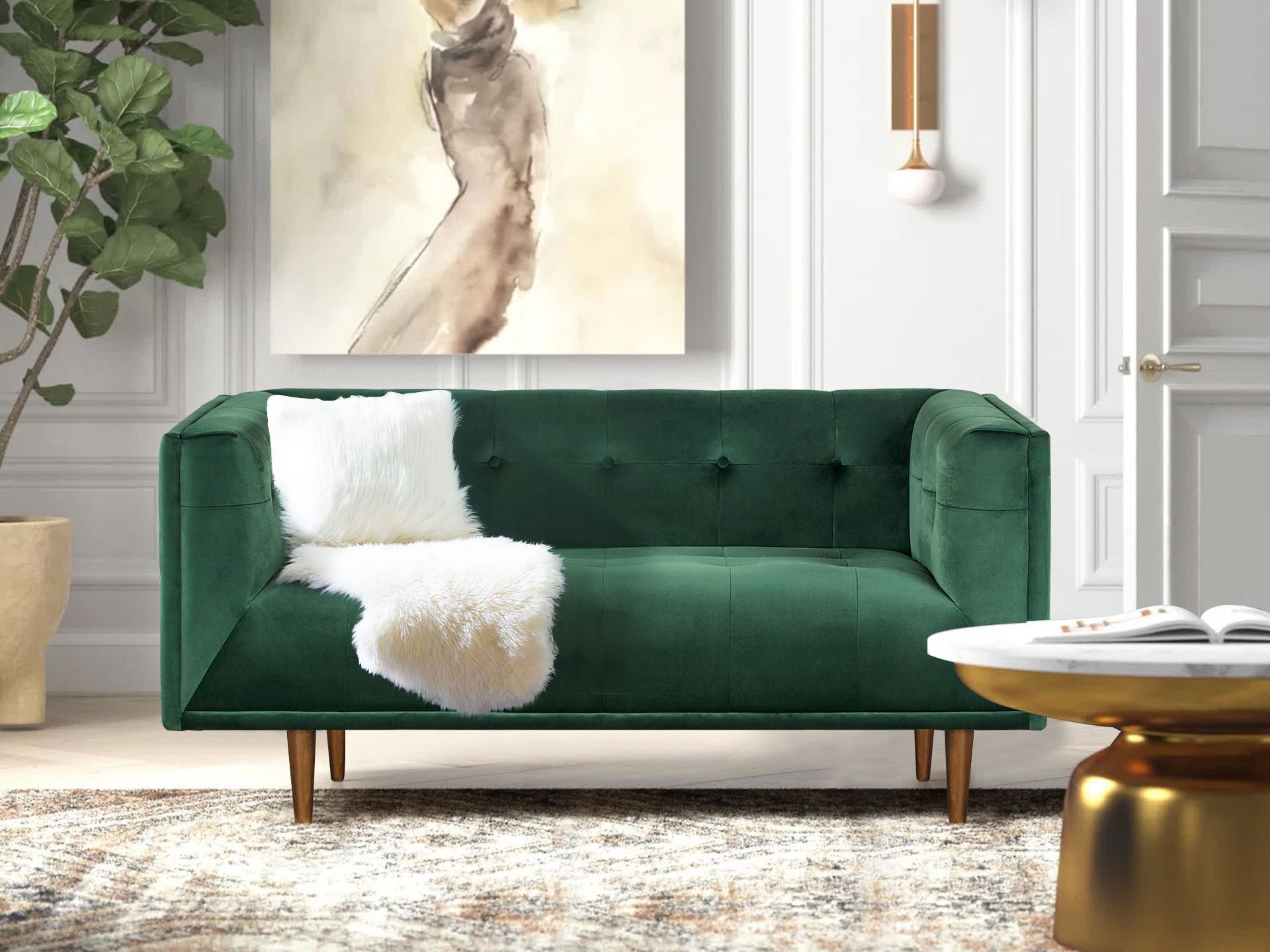Manarola 2 Seater Sofa - Green