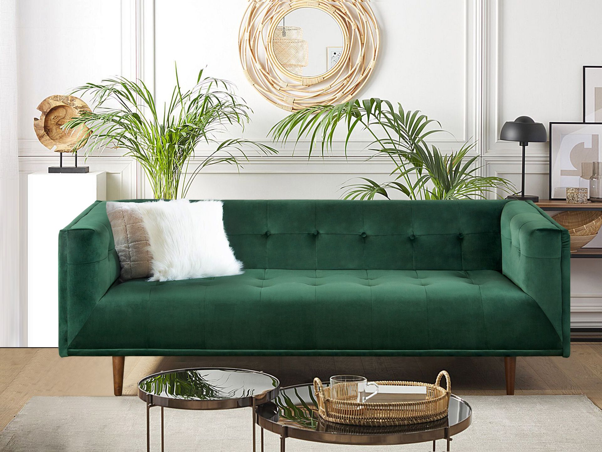 Manarola 3 Seater Sofa - Green