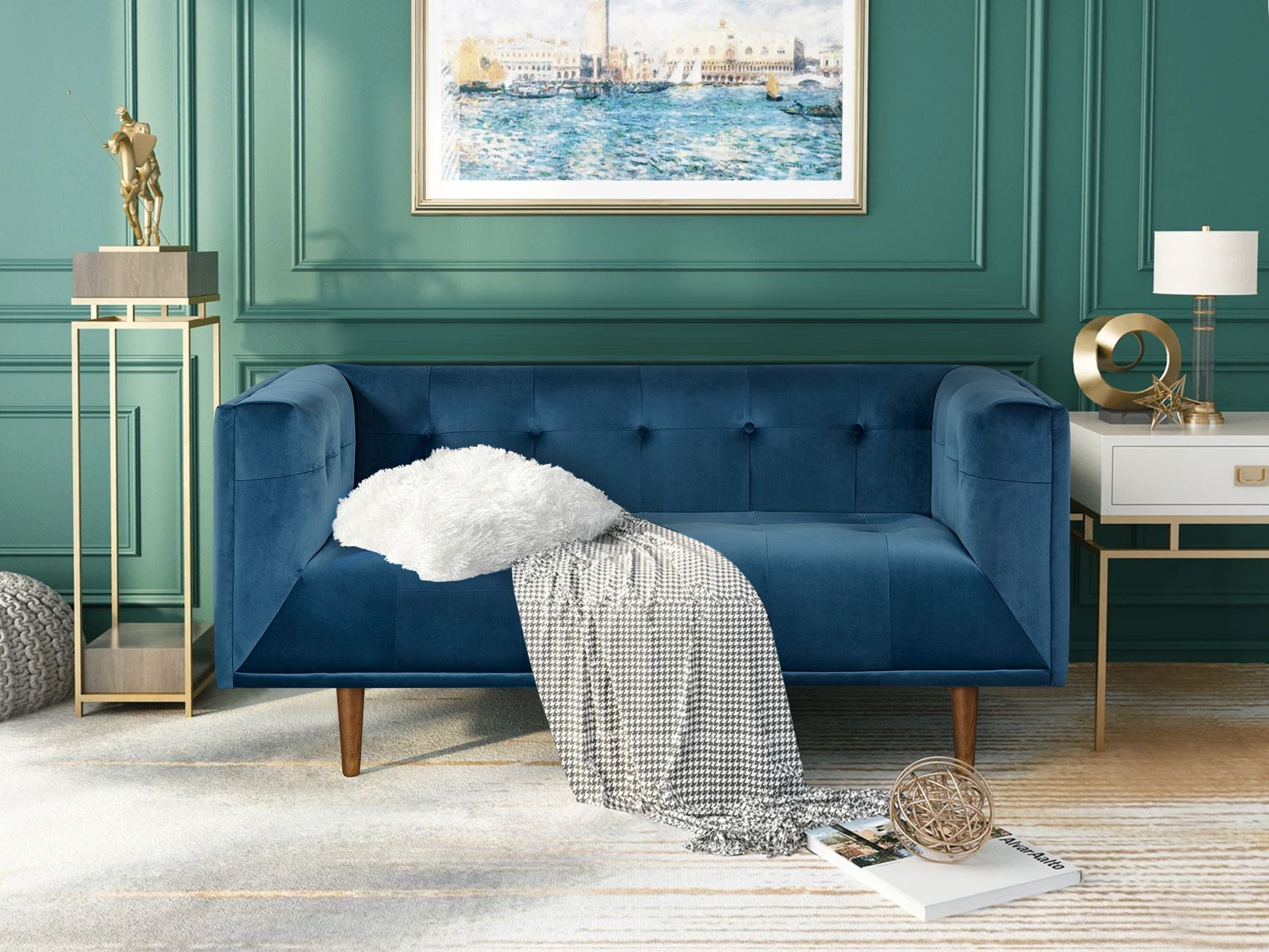 Manarola 2 Seater Sofa - Blue