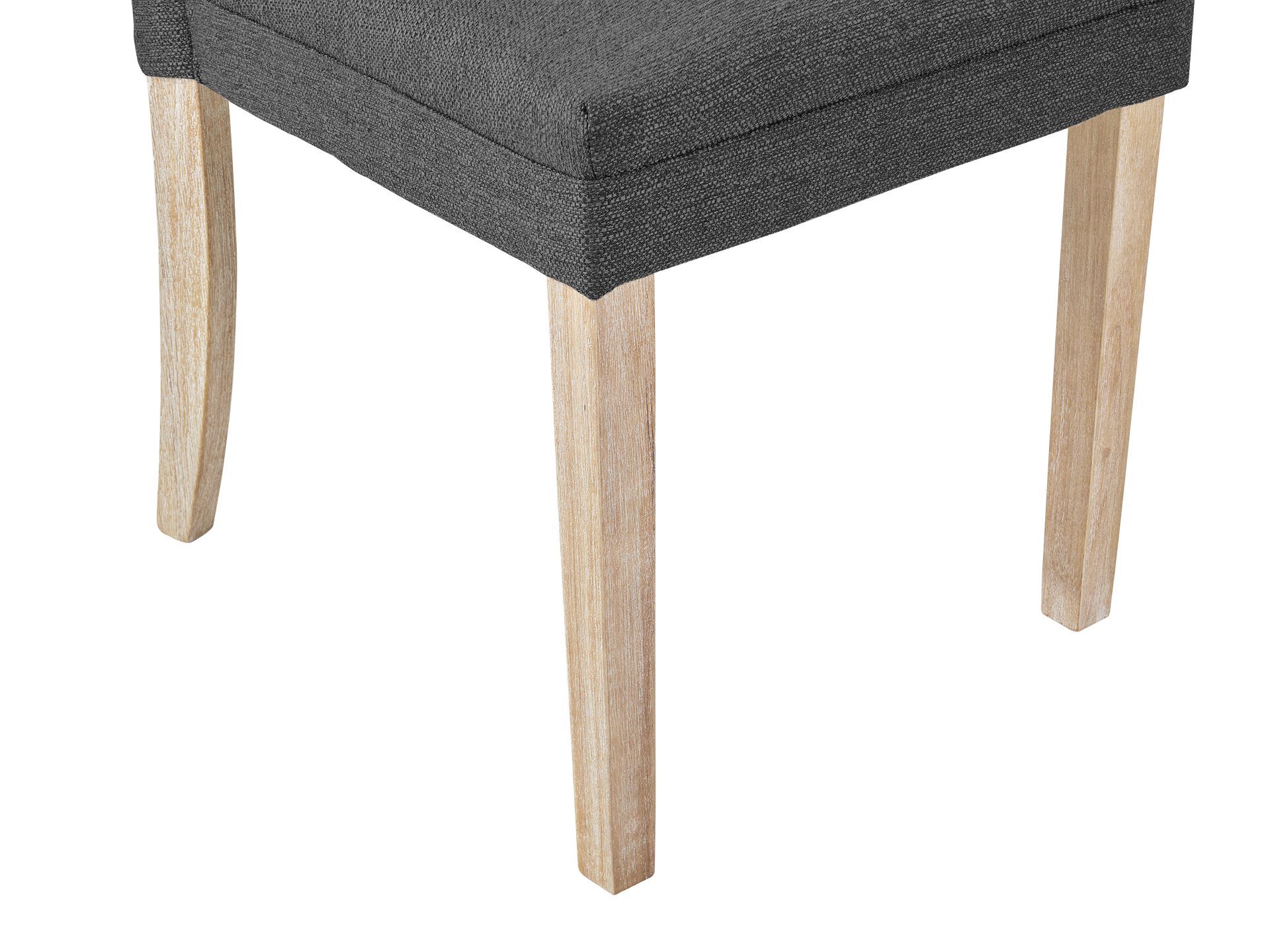 Grace Upholstered Dining Chair - Set of 2 - Dark Grey