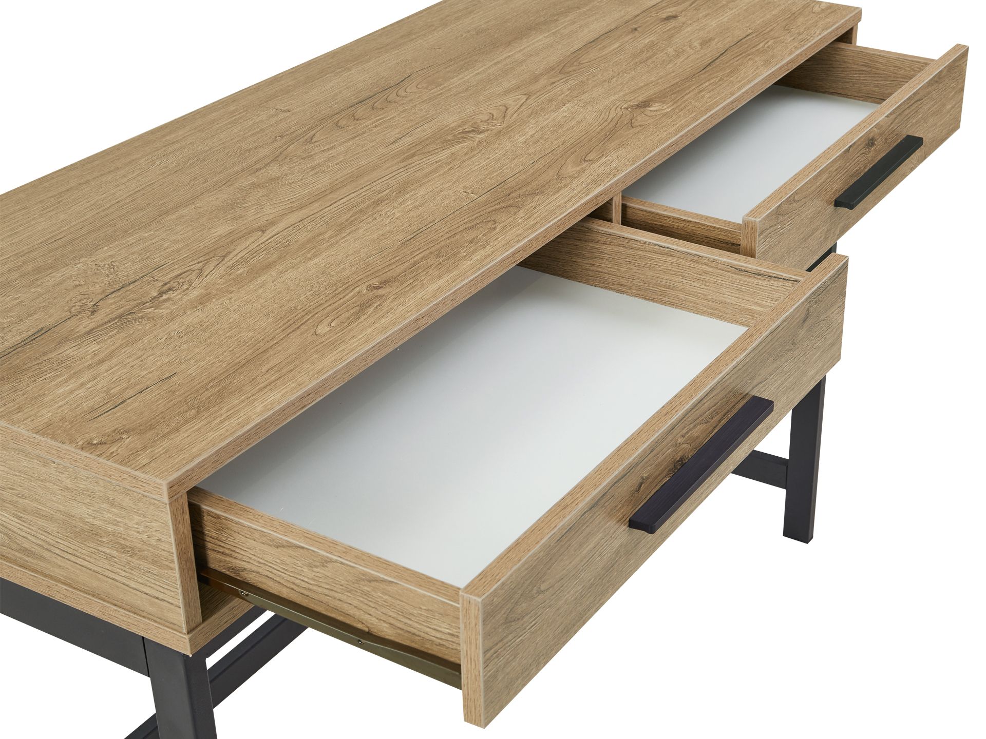 Lennox 120cm Computer Desk - Dark Oak