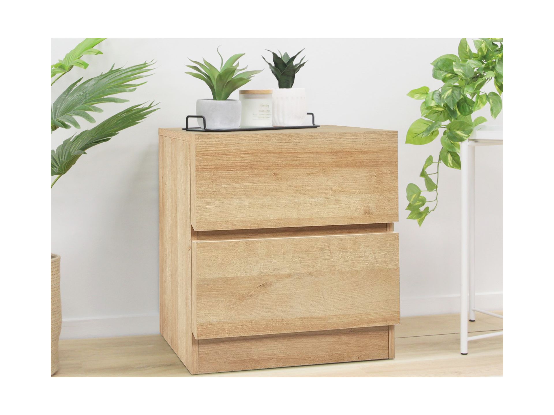 Harris Bedside Table - Oak