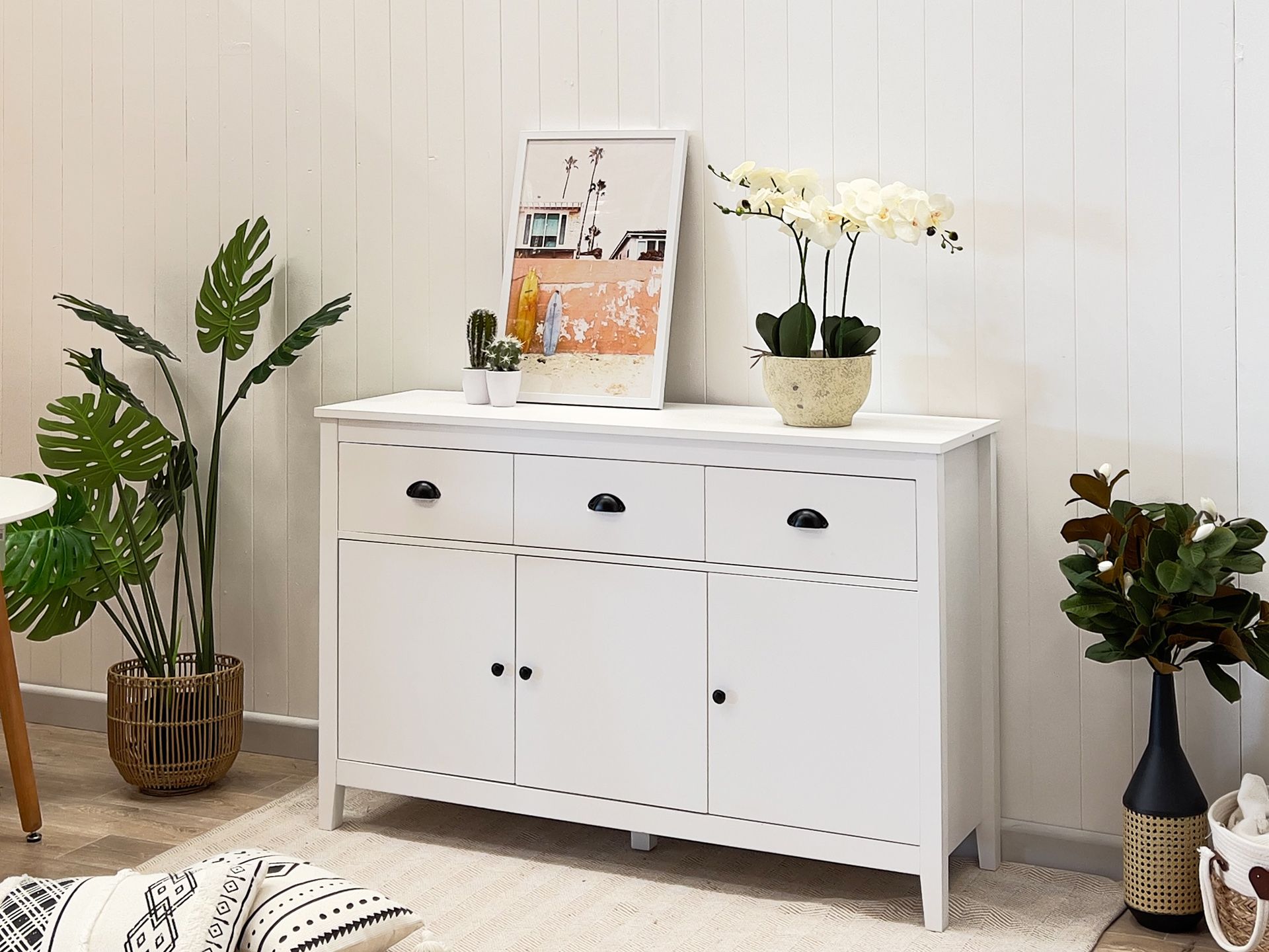 CONGO Sideboard Buffet Table - WHITE