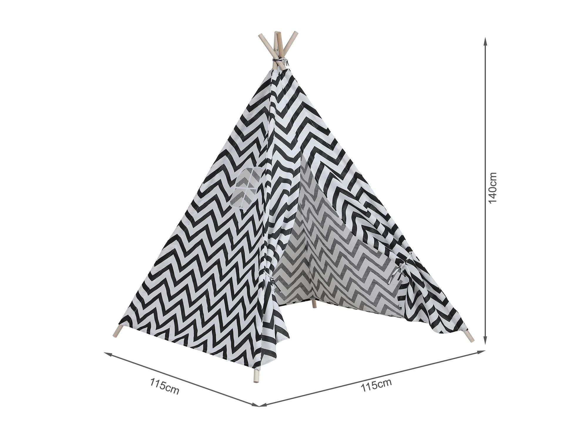 LENI Kids Teepee Kid Play Tent WAVY PATTEN