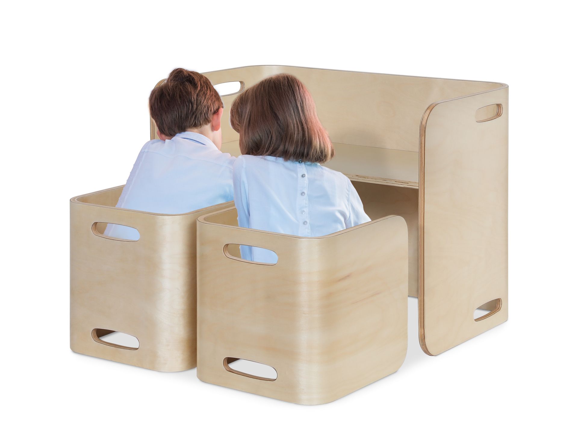 Esto Kids Table and Chair Set - Set of 3 - Natural