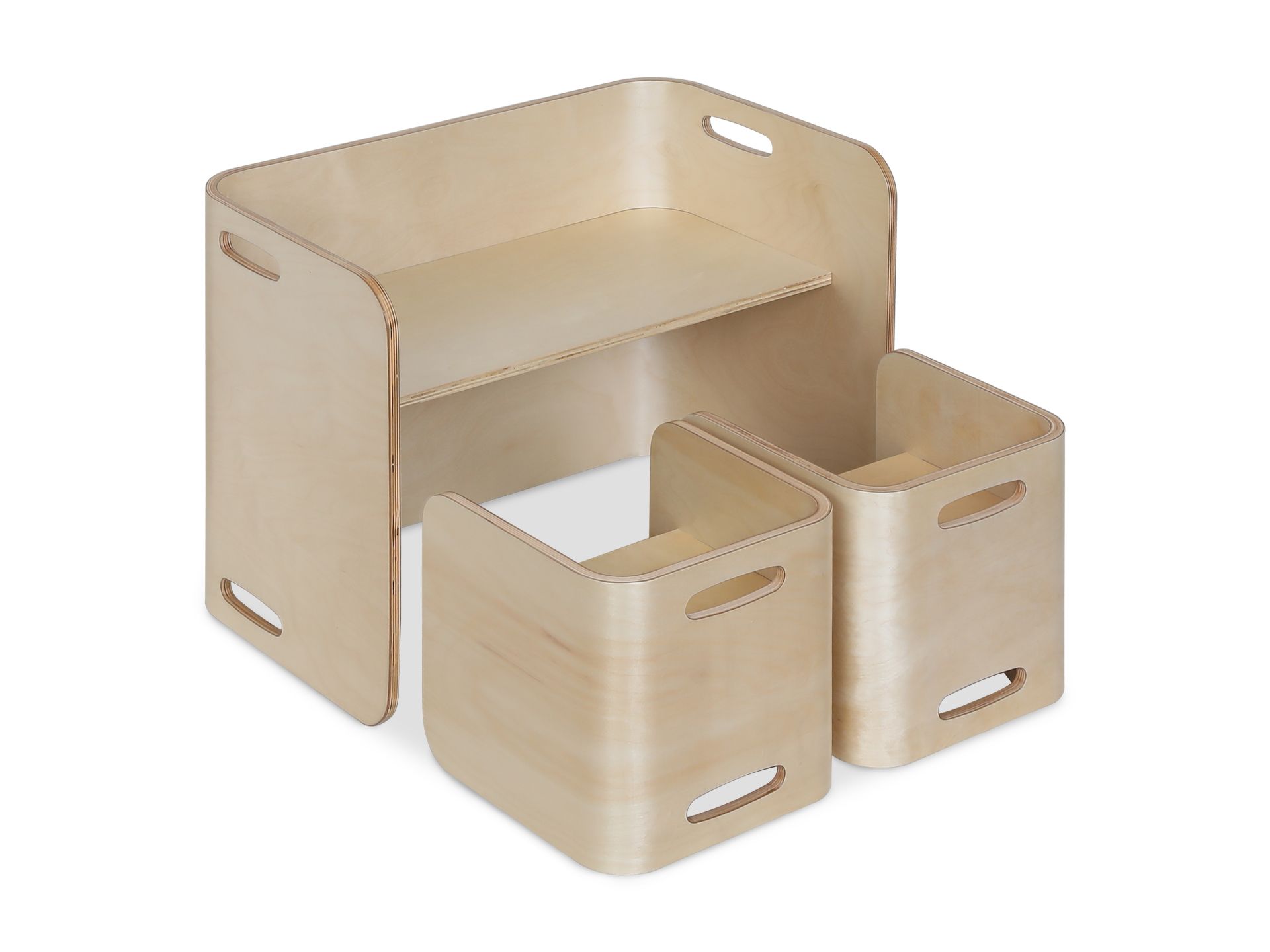Esto Kids Table and Chair Set - Set of 3 - Natural