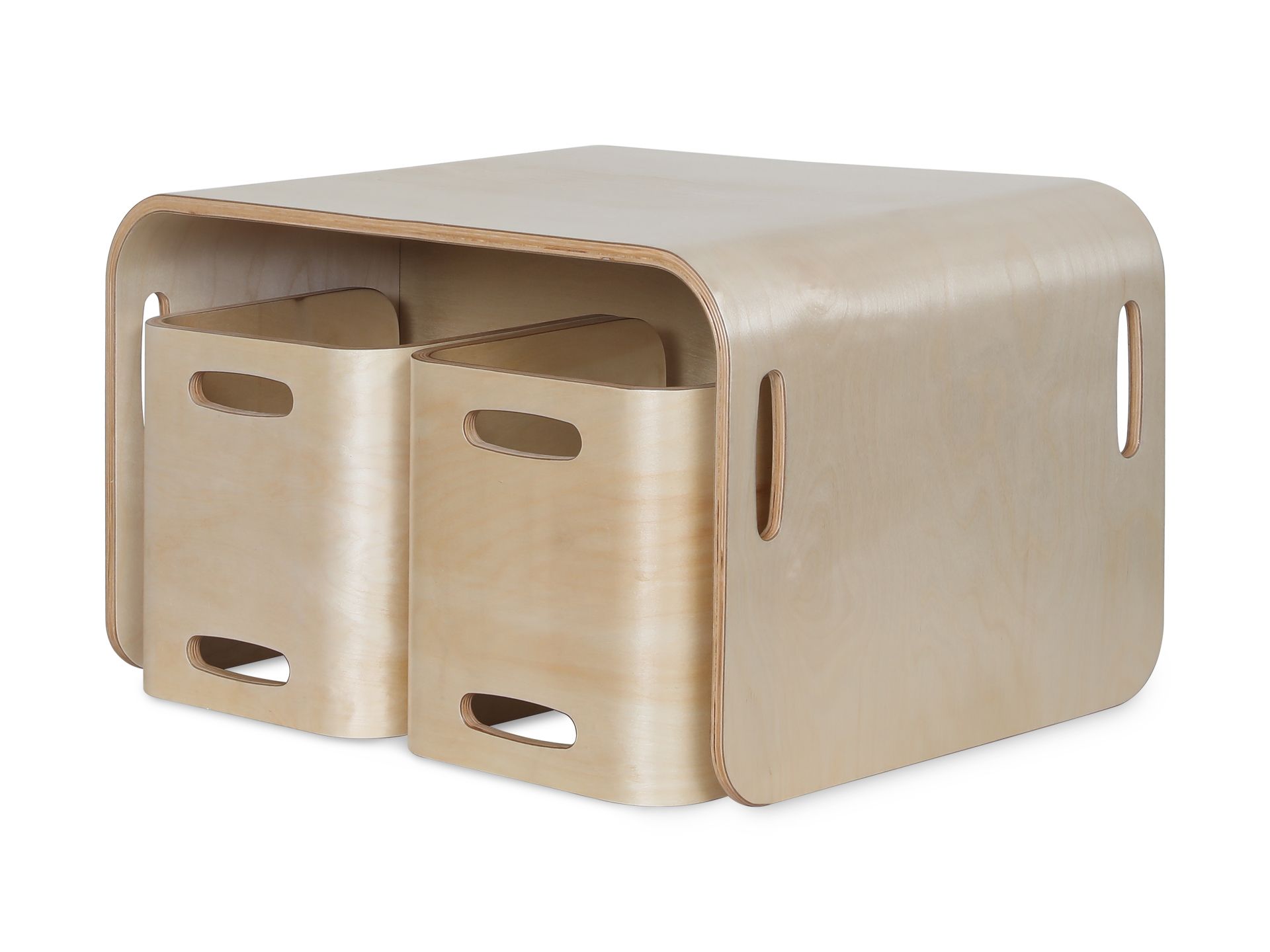 Esto Kids Table and Chair Set - Set of 3 - Natural