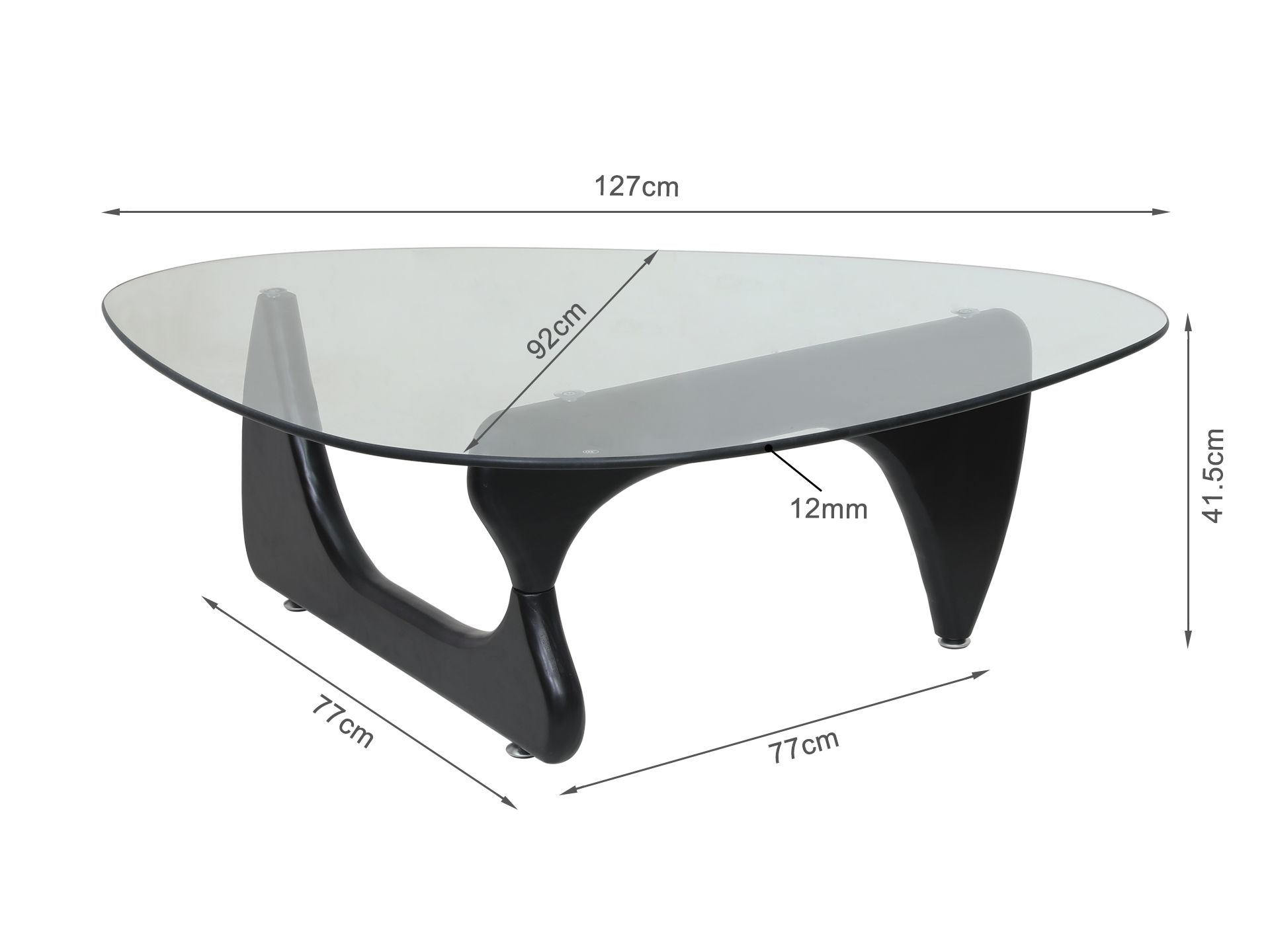 Noguchi coffee new arrivals table dimensions
