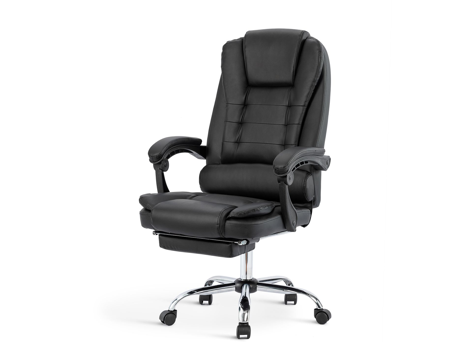 Dois Office Chair with Footrest Black