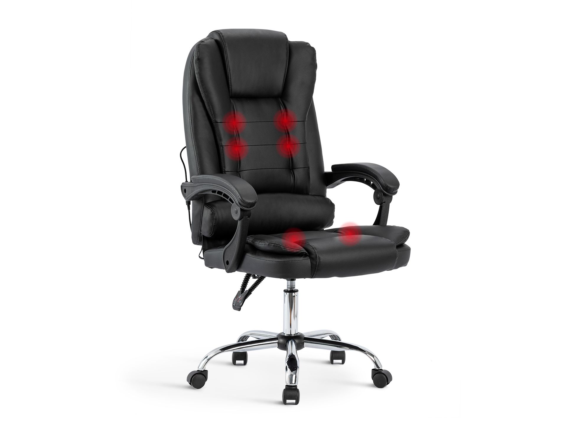 Carleen Massage Office Chair Black