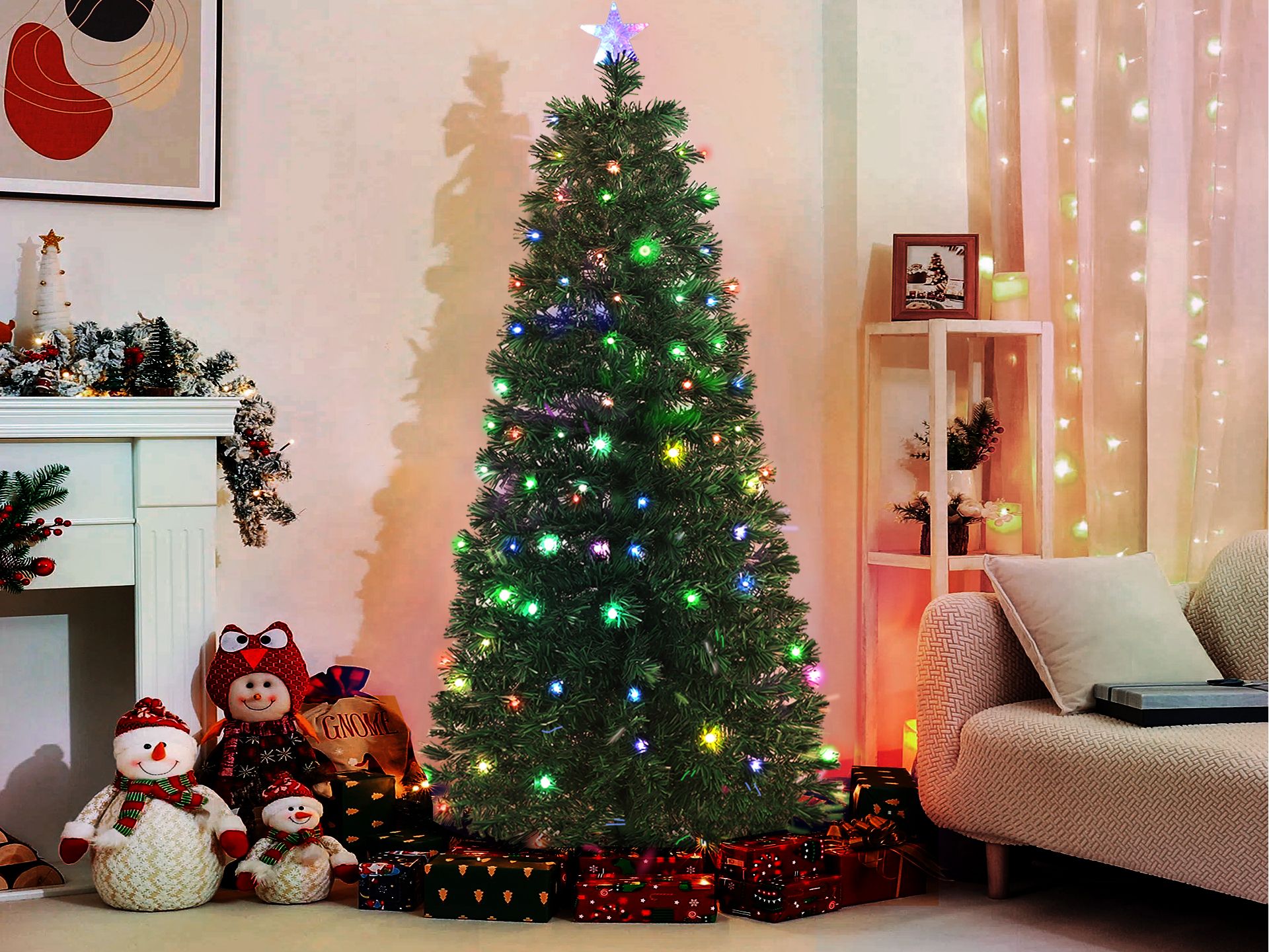 Christmas tree store with led