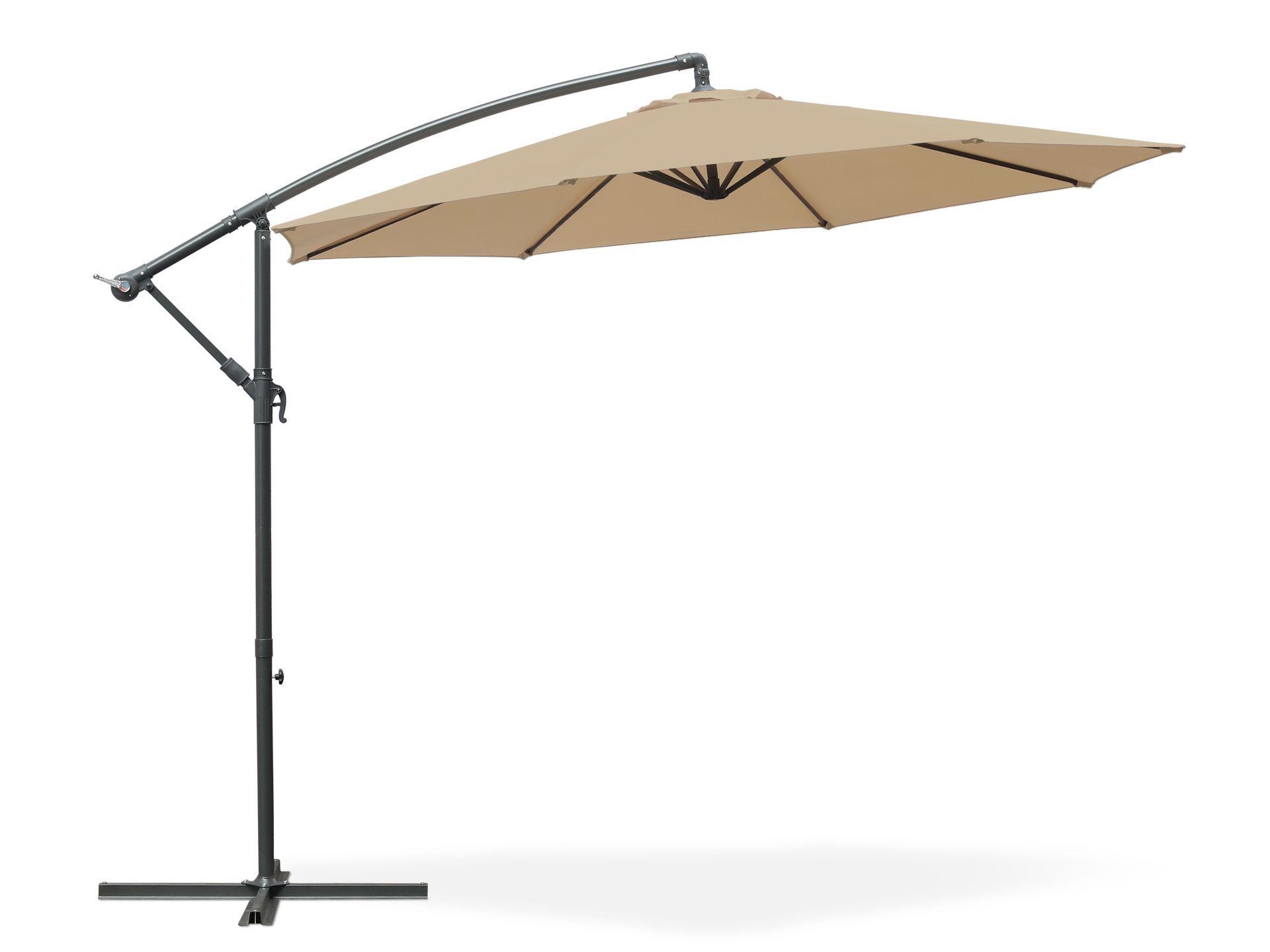 Toughout Kauri Outdoor Cantilever Umbrella 3m - Khaki
