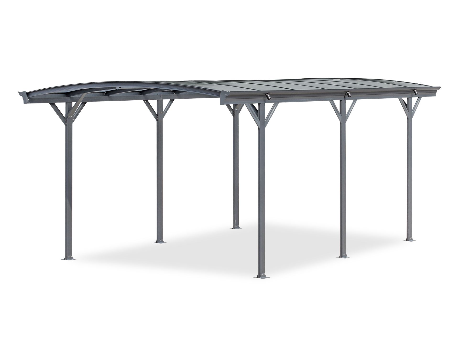 Toughout Patio Carport Canopy Curved Roof 5.06m x 3m